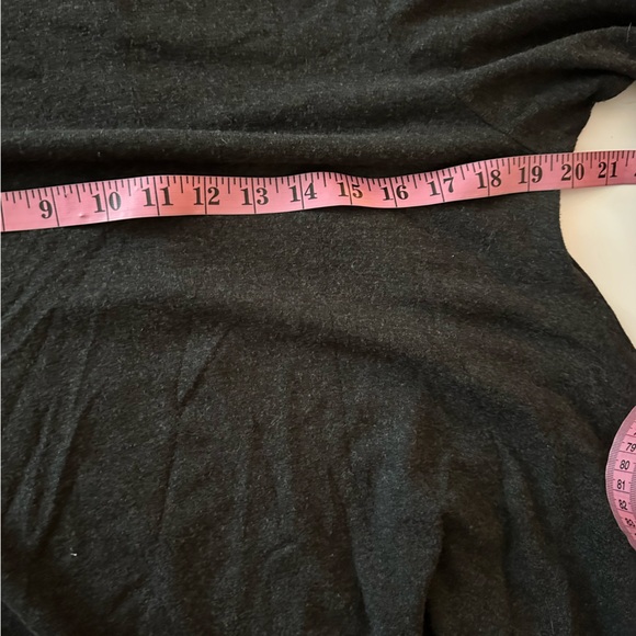 bryn Walker Gray Soft 90% Viscose Waterfall Lagenlook Oversized Tunic Top Size L - Picture 11 of 12